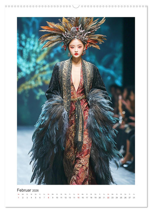 Asian High Fashion. Eleganz und Glamour auf dem Laufsteg (CALVENDO Premium Wandkalender 2026)