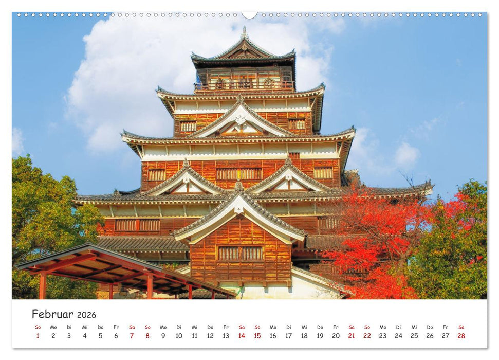 Japanische Tempel und Schreine (CALVENDO Wandkalender 2026)