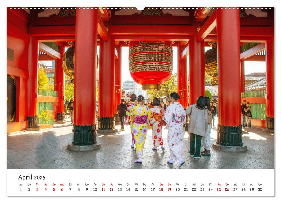 Japanische Tempel und Schreine (CALVENDO Wandkalender 2026)