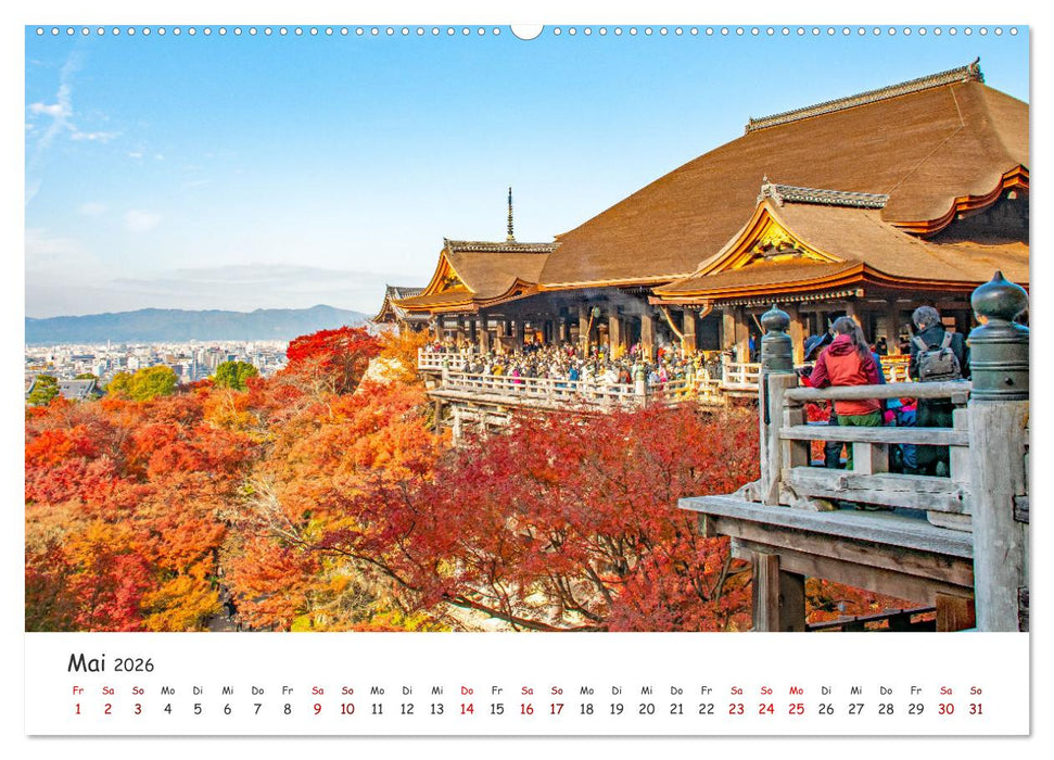 Japanische Tempel und Schreine (CALVENDO Wandkalender 2026)