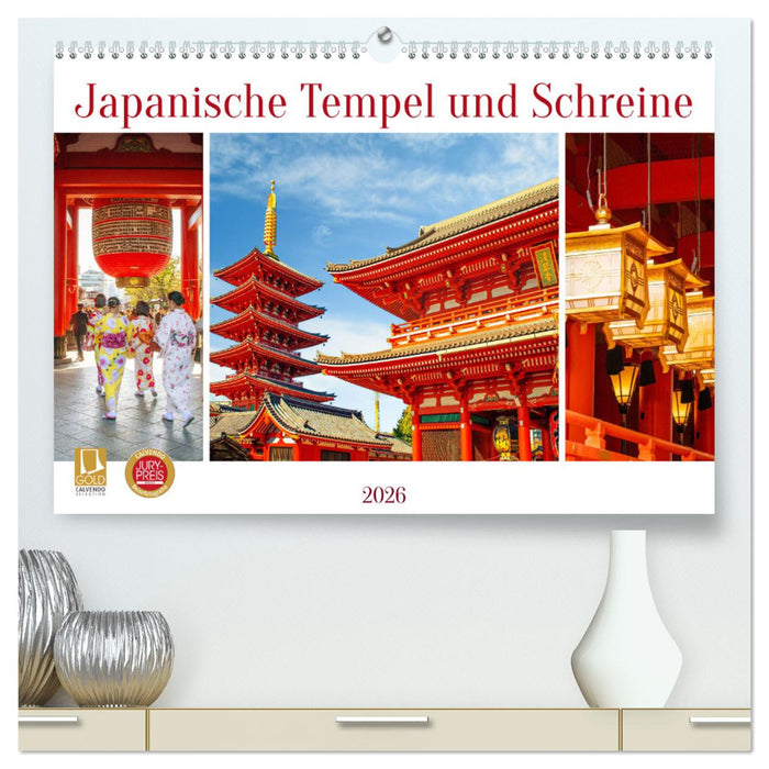 Japanische Tempel und Schreine (CALVENDO Premium Wandkalender 2026)