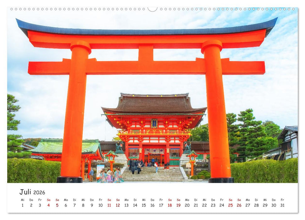 Japanische Tempel und Schreine (CALVENDO Premium Wandkalender 2026)