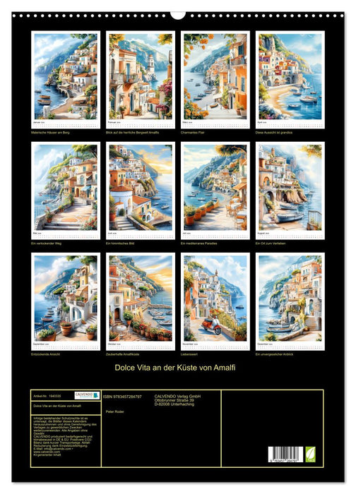 Dolce Vita an der Küste von Amalfi (CALVENDO Wandkalender 2026)