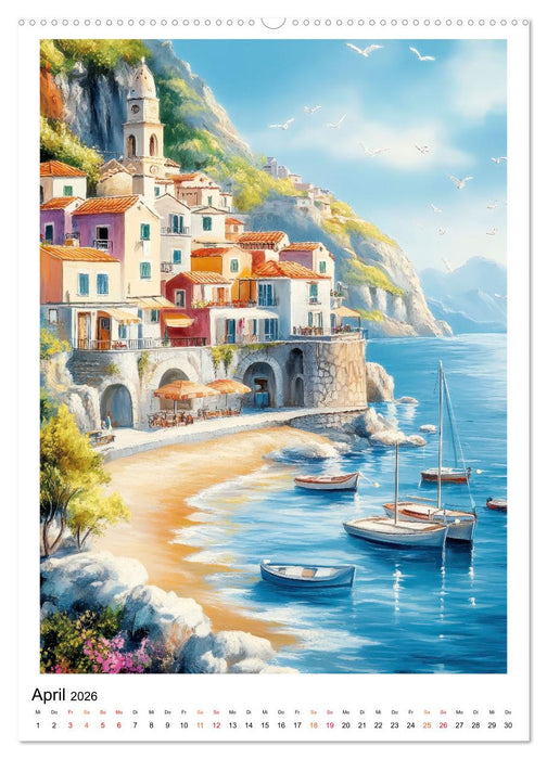 Dolce Vita an der Küste von Amalfi (CALVENDO Wandkalender 2026)