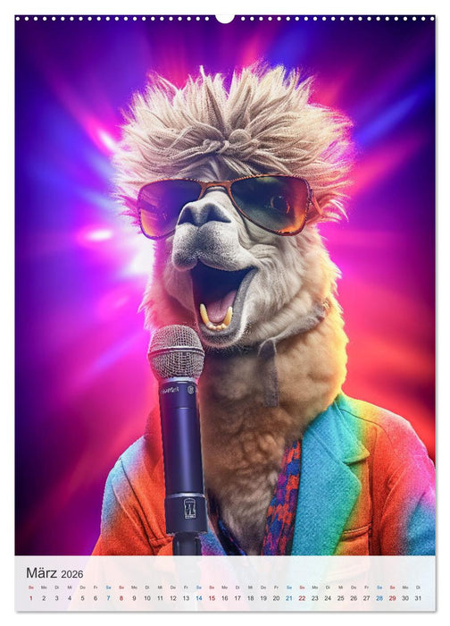 Witzige Alpakas (CALVENDO Wandkalender 2026)