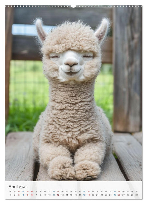 Witzige Alpakas (CALVENDO Wandkalender 2026)