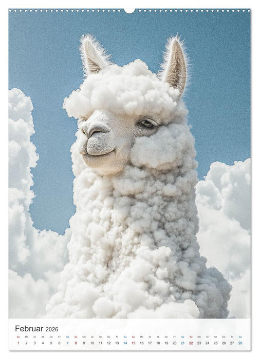 Witzige Alpakas (CALVENDO Premium Wandkalender 2026)