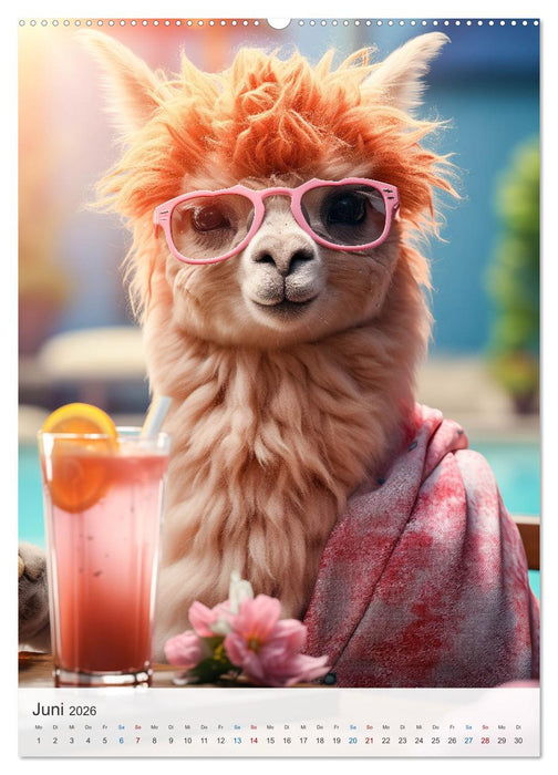 Witzige Alpakas (CALVENDO Premium Wandkalender 2026)