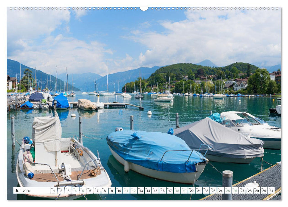 Faszination Berner Oberland - Thuner- und Brienzersee (CALVENDO Premium Wandkalender 2026)