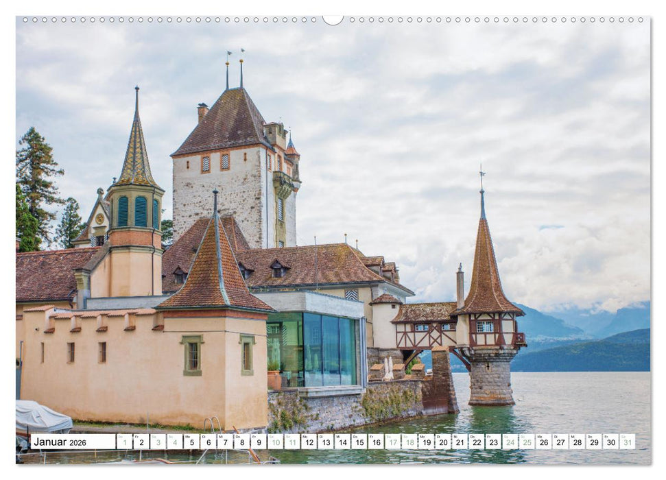 Faszination Berner Oberland - Thuner- und Brienzersee (CALVENDO Wandkalender 2026)