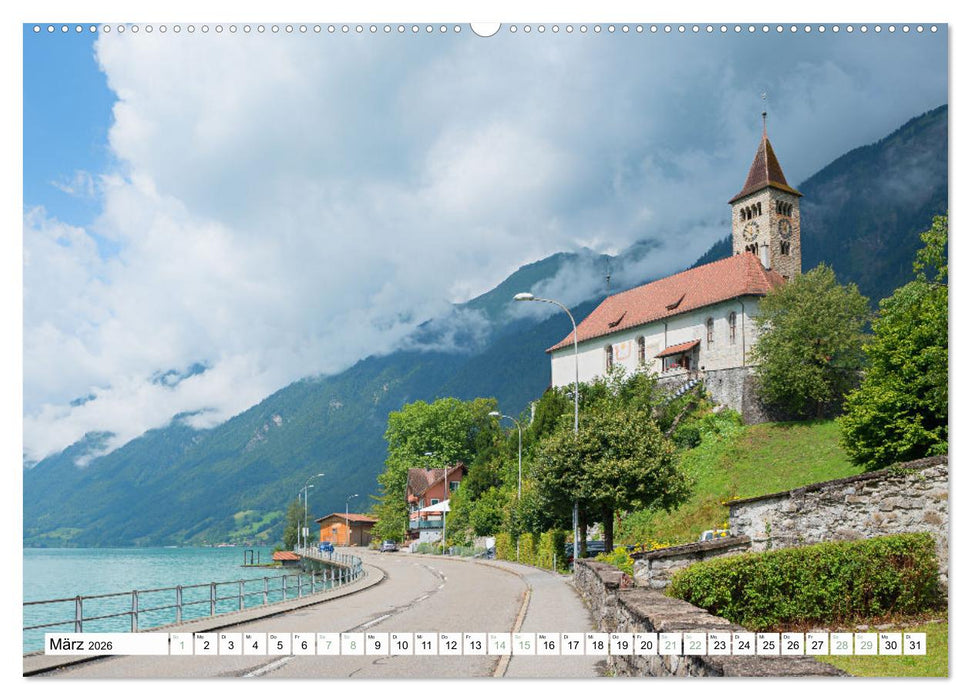 Faszination Berner Oberland - Thuner- und Brienzersee (CALVENDO Wandkalender 2026)