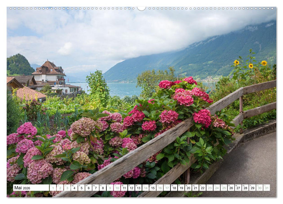 Faszination Berner Oberland - Thuner- und Brienzersee (CALVENDO Wandkalender 2026)