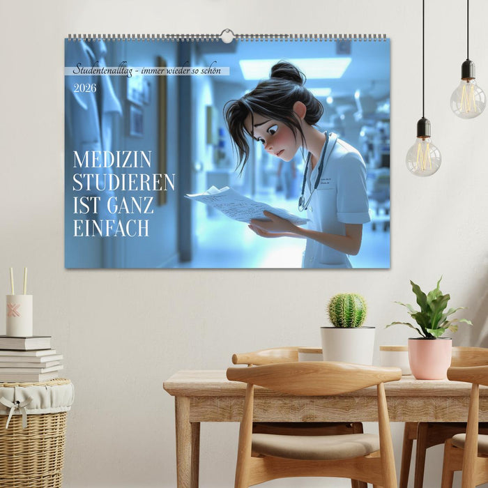 Medizin studieren ist ganz einfach (CALVENDO Wandkalender 2026)