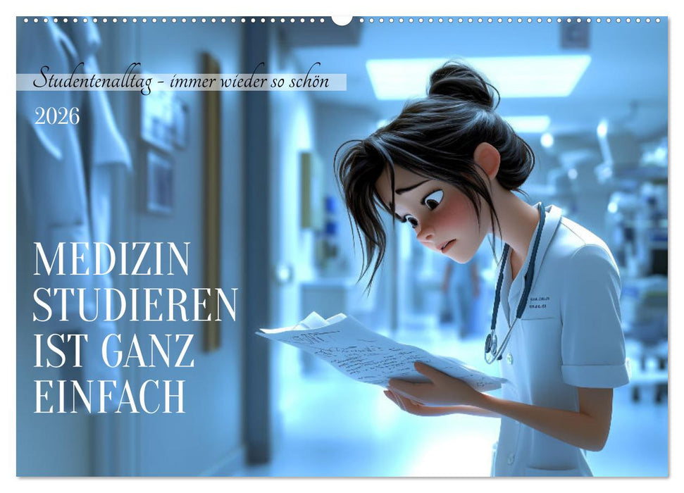 Medizin studieren ist ganz einfach (CALVENDO Wandkalender 2026)