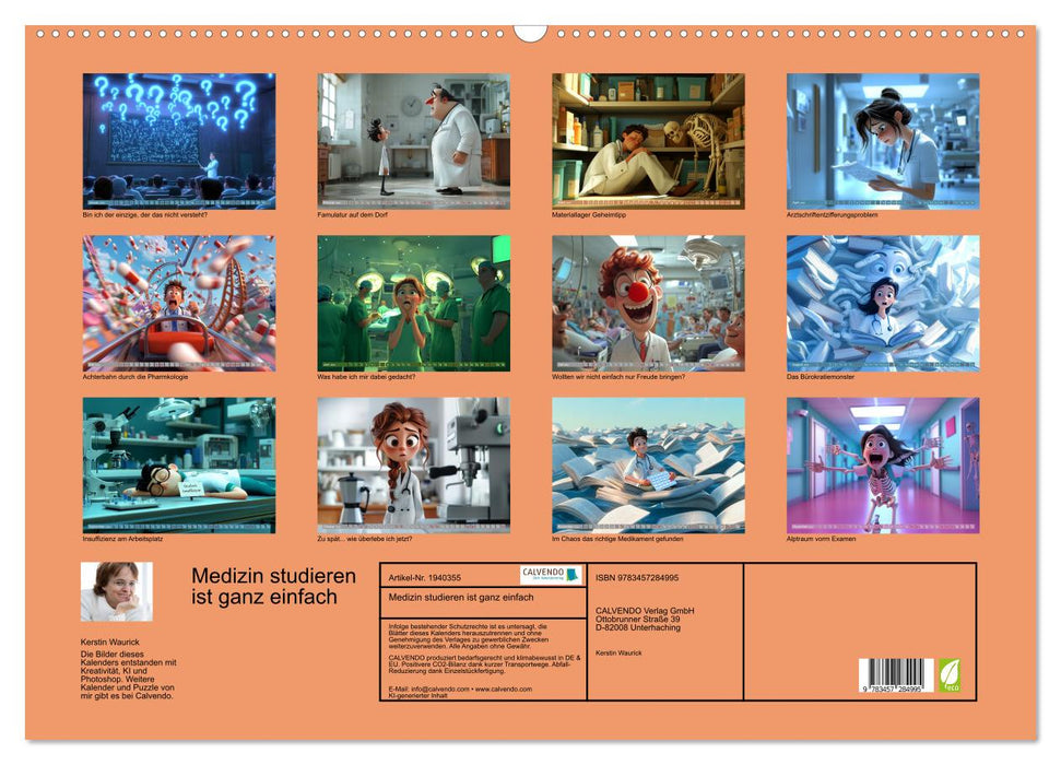 Medizin studieren ist ganz einfach (CALVENDO Wandkalender 2026)