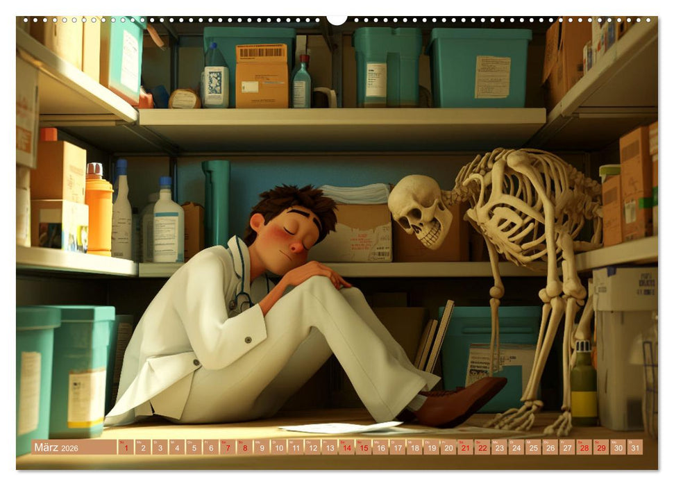 Medizin studieren ist ganz einfach (CALVENDO Wandkalender 2026)