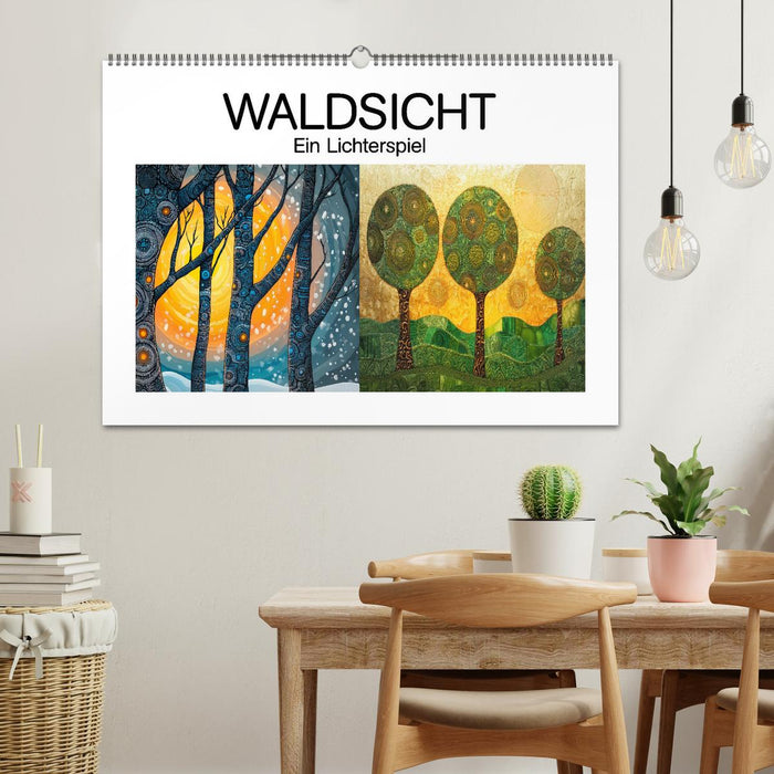 Waldsicht - Ein Lichterspiel (CALVENDO Wandkalender 2026)
