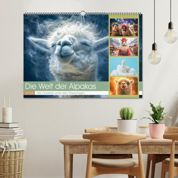 Die Welt der Alpakas (CALVENDO Wandkalender 2026)