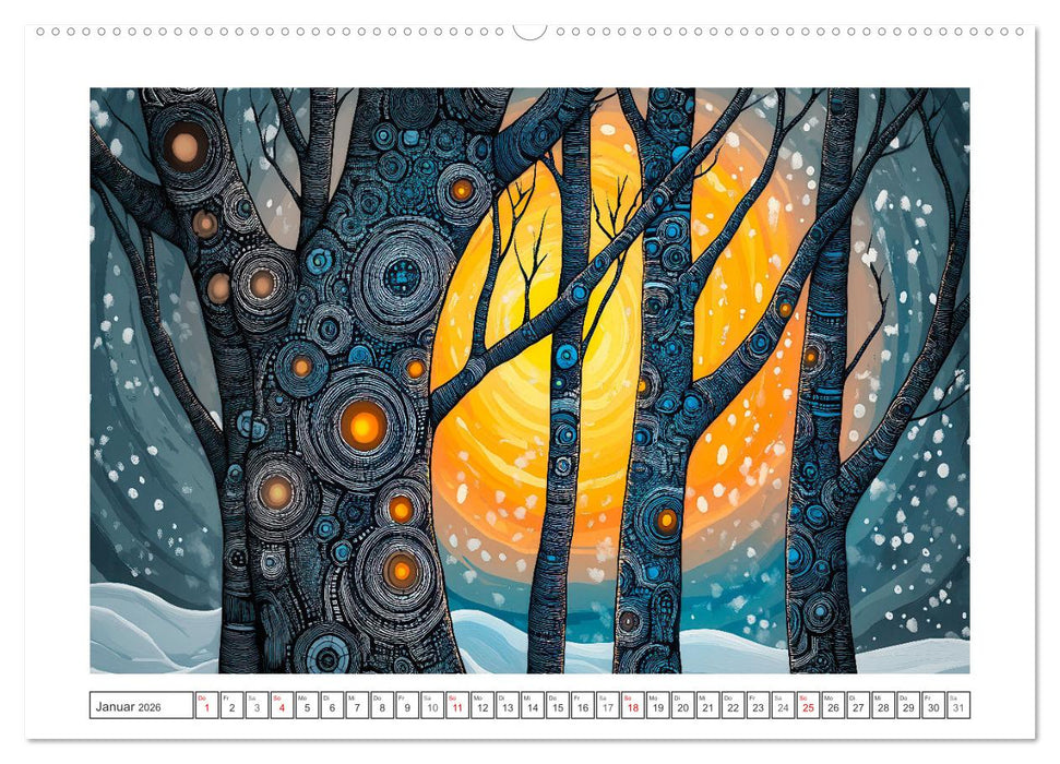 Waldsicht - Ein Lichterspiel (CALVENDO Premium Wandkalender 2026)