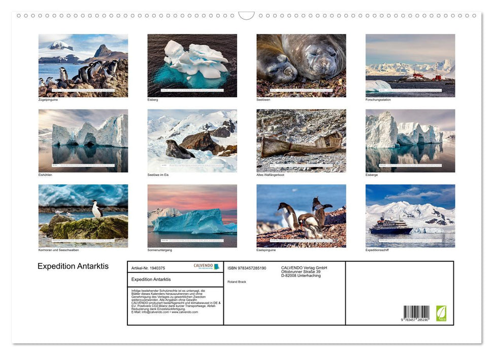 Expedition Antarktis (CALVENDO Wandkalender 2026)