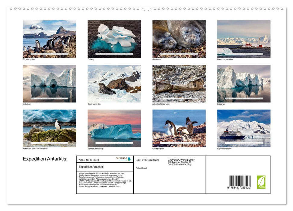 Expedition Antarktis (CALVENDO Premium Wandkalender 2026)