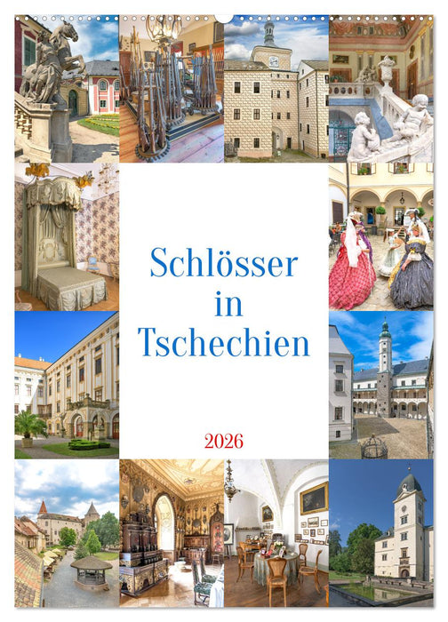 Schösser in Tschechien (CALVENDO Wandkalender 2026)