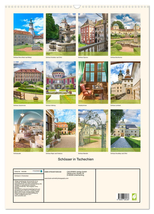 Schösser in Tschechien (CALVENDO Wandkalender 2026)