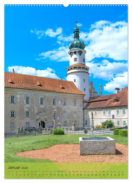 Schösser in Tschechien (CALVENDO Wandkalender 2026)