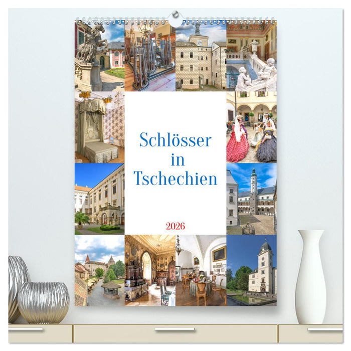Schösser in Tschechien (CALVENDO Premium Wandkalender 2026)