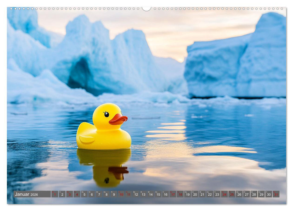 Gummienten auf Weltreise (CALVENDO Wandkalender 2026)