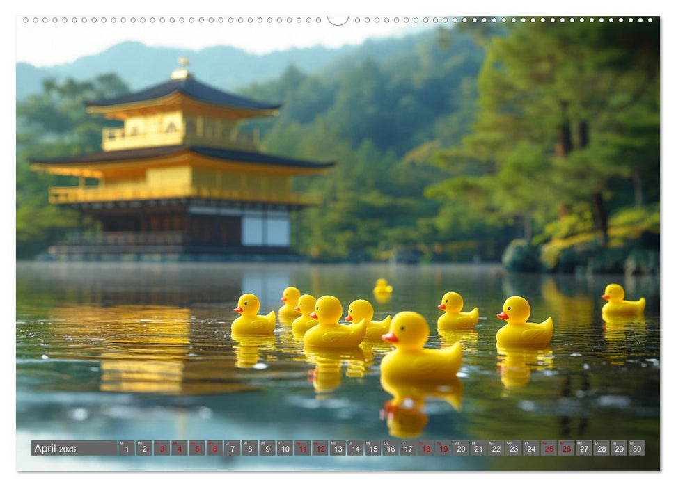 Gummienten auf Weltreise (CALVENDO Wandkalender 2026)