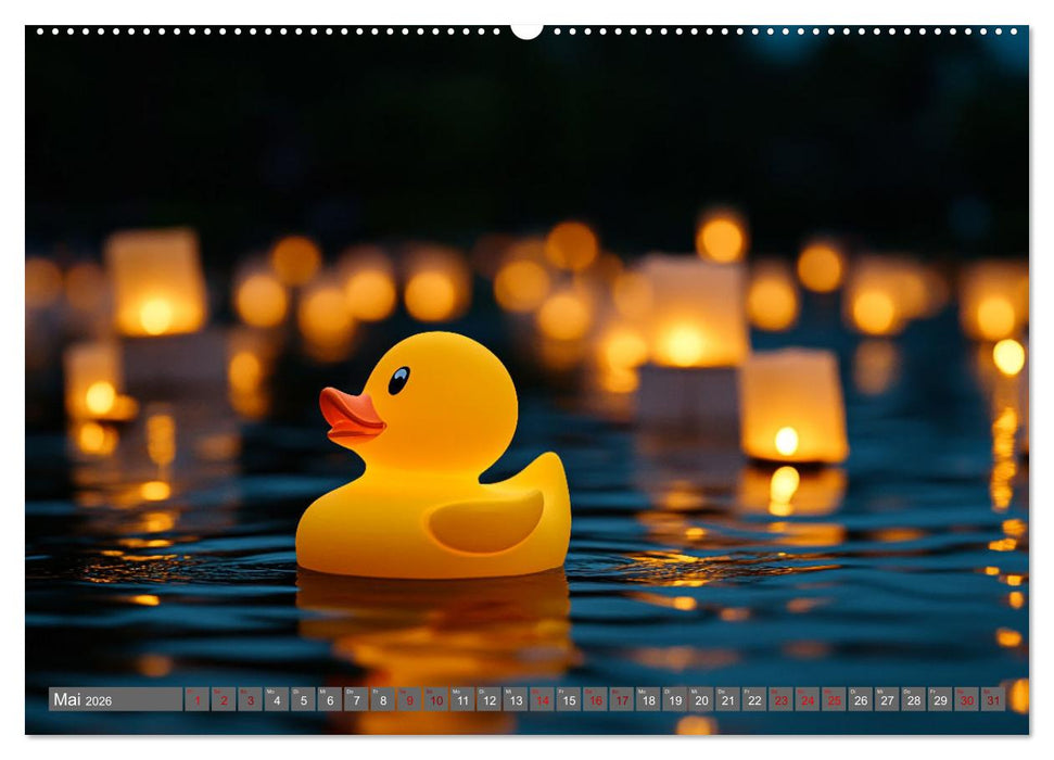 Gummienten auf Weltreise (CALVENDO Wandkalender 2026)