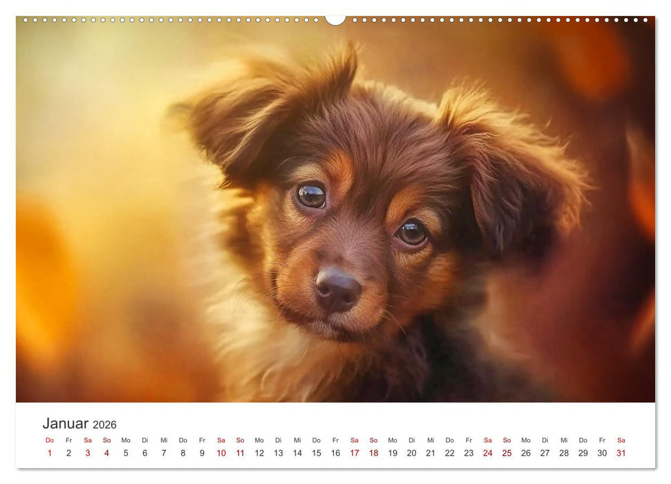Wundertüte auf vier Pfoten - Mischlingshunde mit Charme (CALVENDO Premium Wandkalender 2026)