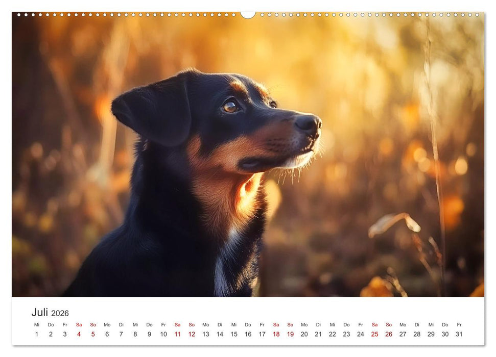 Wundertüte auf vier Pfoten - Mischlingshunde mit Charme (CALVENDO Premium Wandkalender 2026)