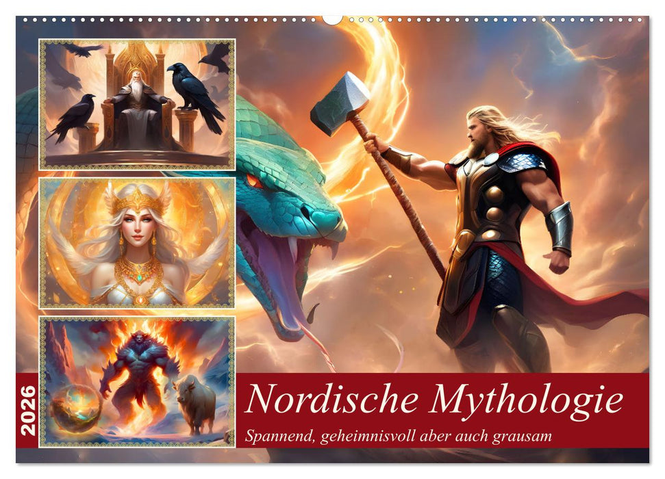 Nordische Mythen (CALVENDO Wandkalender 2026)