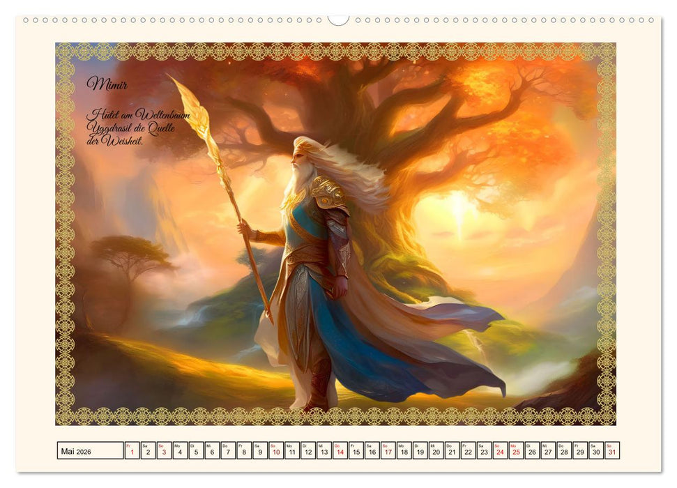 Nordische Mythen (CALVENDO Wandkalender 2026)
