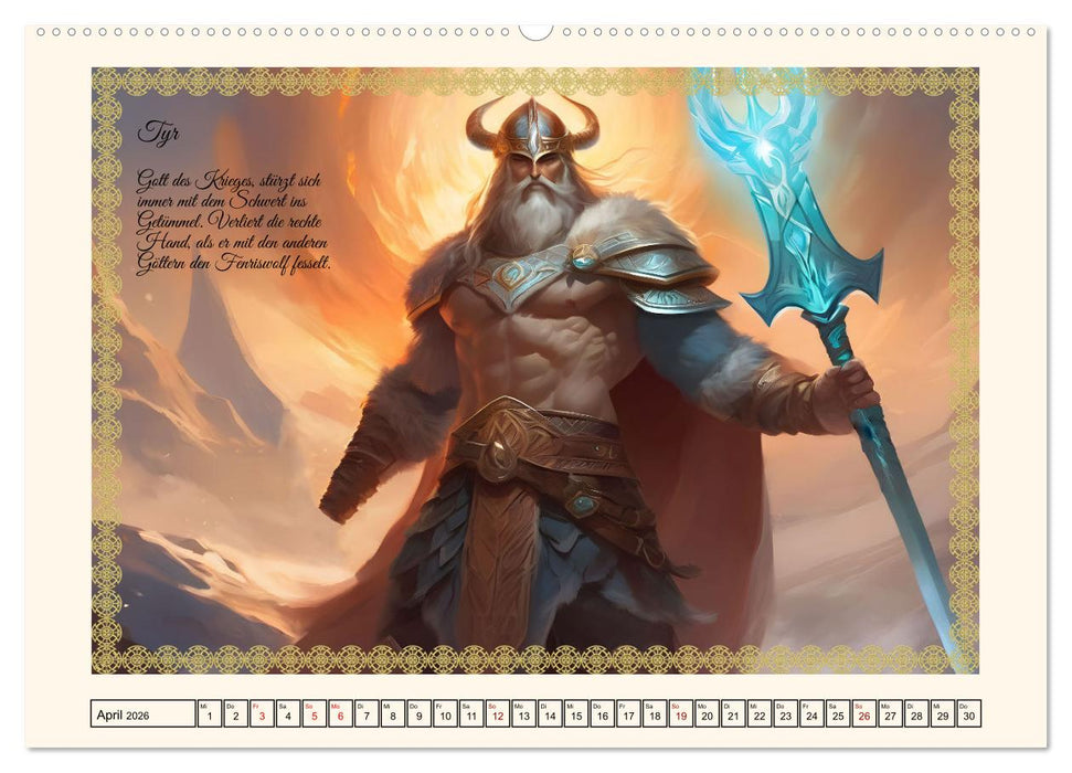 Nordische Mythen (CALVENDO Premium Wandkalender 2026)