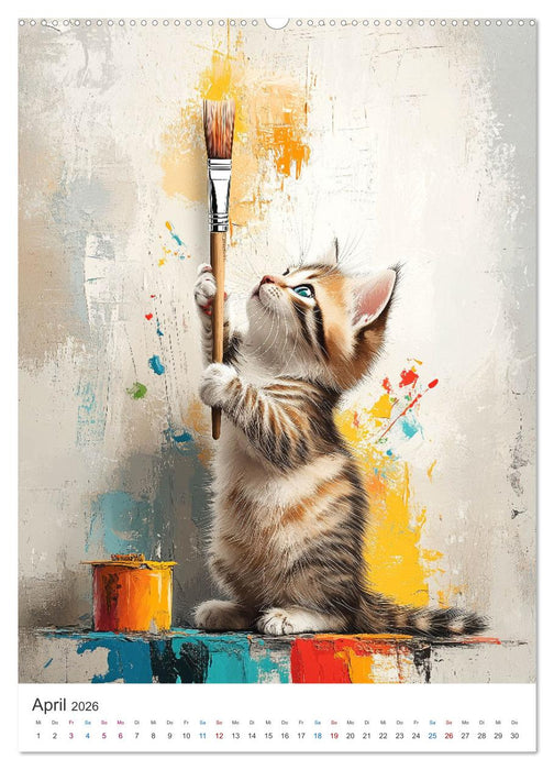 Kunterbunte Katzenbande (CALVENDO Wandkalender 2026)