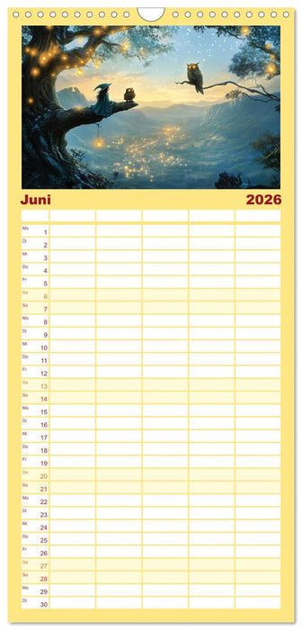 Zauber zur Mitternacht (CALVENDO Familienplaner 2026)