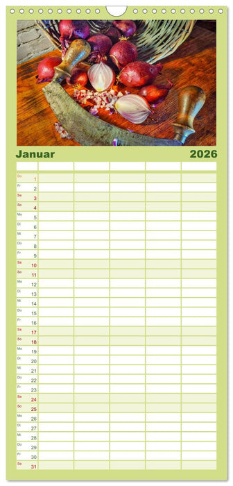 Zeitreise auf dem Küchentisch (CALVENDO Familienplaner 2026)