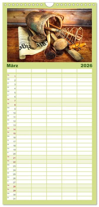 Zeitreise auf dem Küchentisch (CALVENDO Familienplaner 2026)