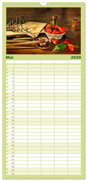 Zeitreise auf dem Küchentisch (CALVENDO Familienplaner 2026)