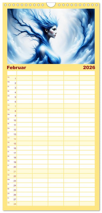 Die Magie der Natur Monatsköniginnen (CALVENDO Familienplaner 2026)