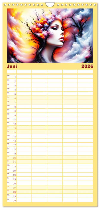 Die Magie der Natur Monatsköniginnen (CALVENDO Familienplaner 2026)