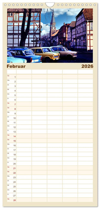 Trabi-Land DDR (CALVENDO Familienplaner 2026)