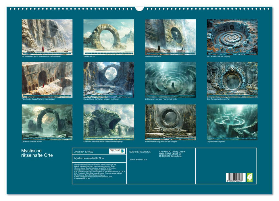 Mystische rätselhafte Orte (CALVENDO Wandkalender 2026)