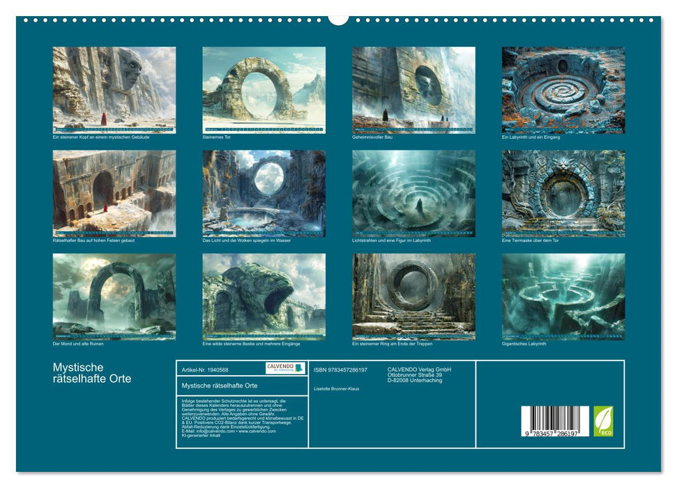 Mystische rätselhafte Orte (CALVENDO Premium Wandkalender 2026)