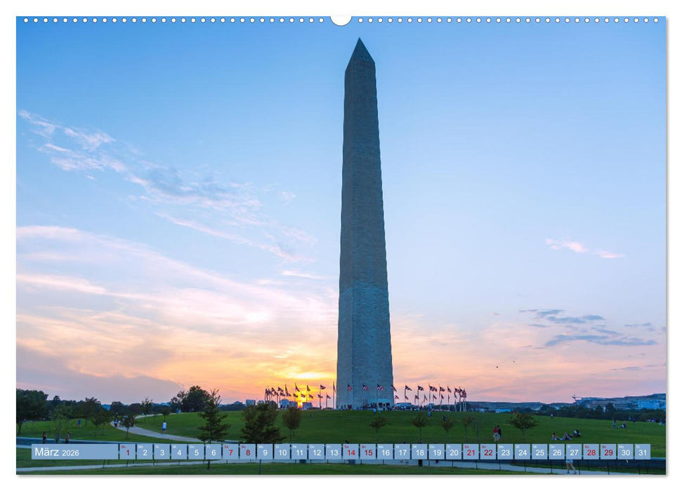 Washington, D.C., Hauptstadtzauber der USA (CALVENDO Wandkalender 2026)