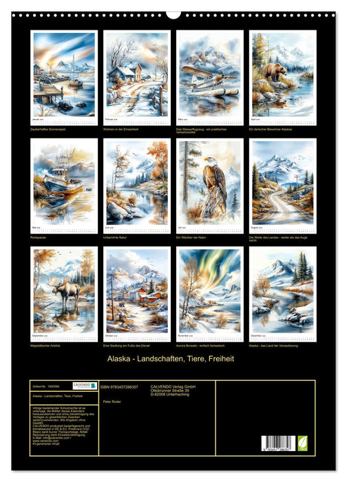 Alaska - Landschaften, Tiere, Freiheit (CALVENDO Wandkalender 2026)