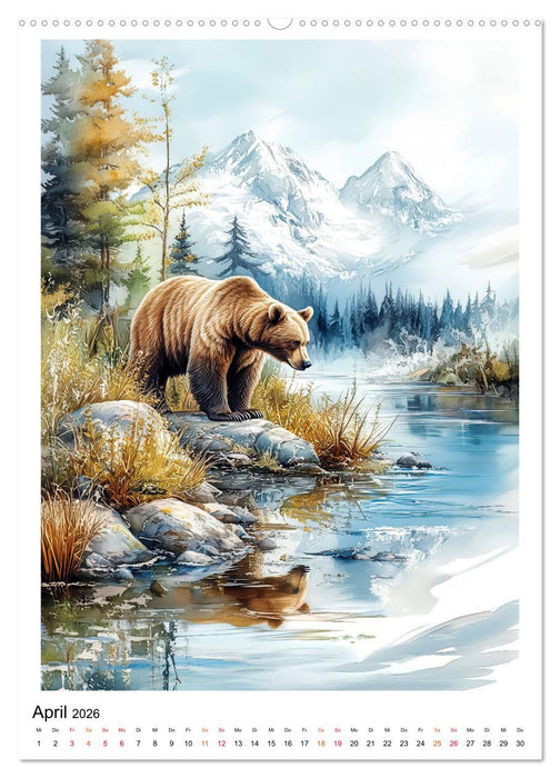 Alaska - Landschaften, Tiere, Freiheit (CALVENDO Wandkalender 2026)